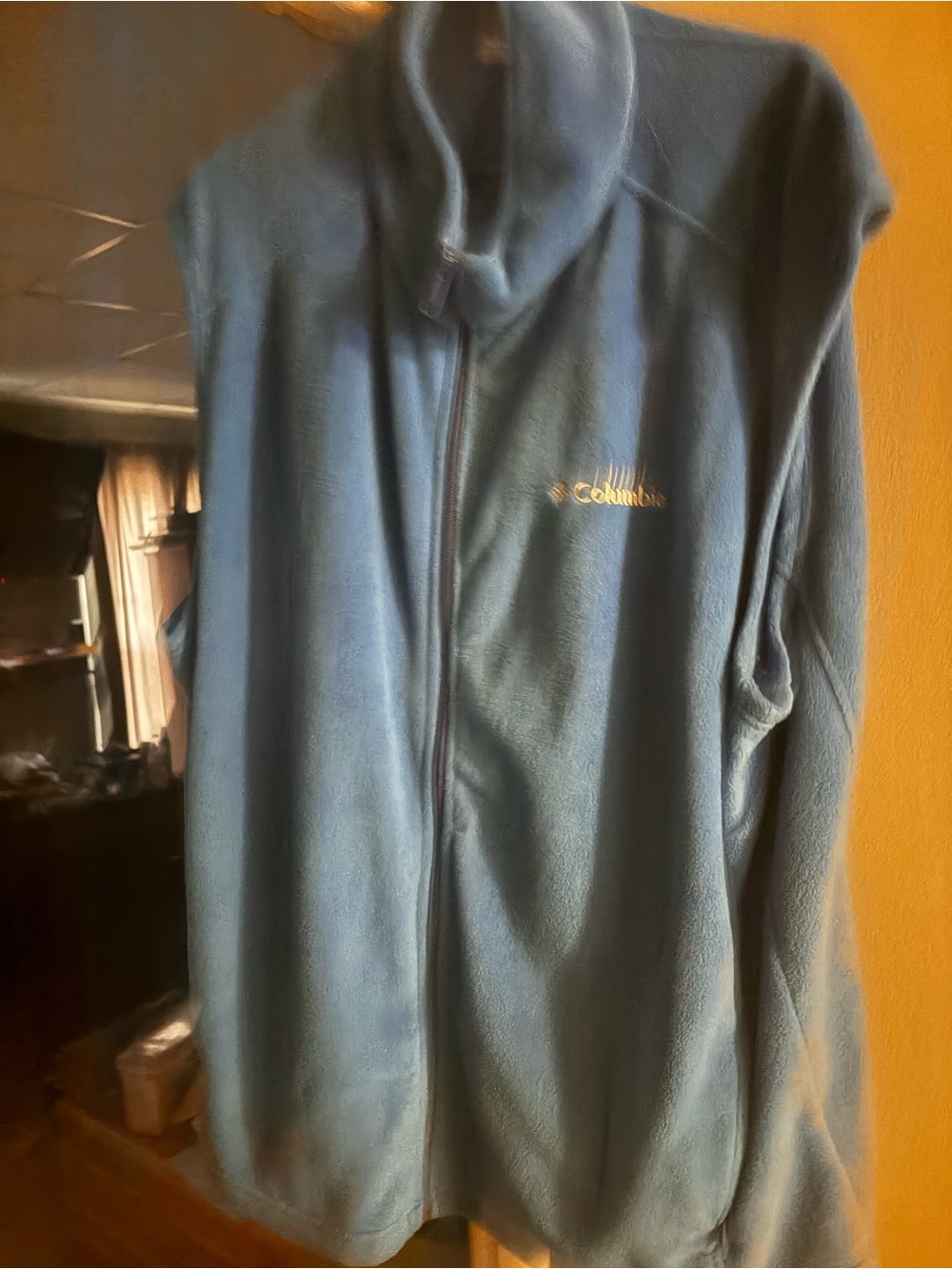 Columbia Men's Teal Blue Full-Zip Fleece Jacket